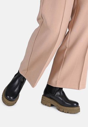 Ankle boots - schwarz oliv
