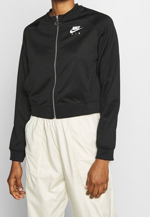 Felpa con zip - black