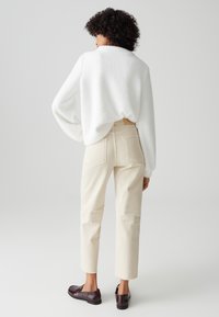 OPUS MID RISE WIDE CROPPED - Straight leg jeans - natural glaze