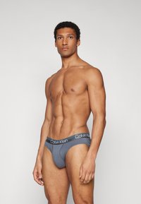 Calvin Klein Underwear HIP BRIEF 3 PACK - Klasični kroj - taupe/khaki/dark grey