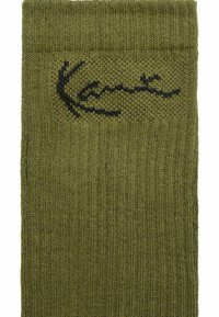 Karl Kani SIGNATURE PACK - Zoknik - dark olive off white black