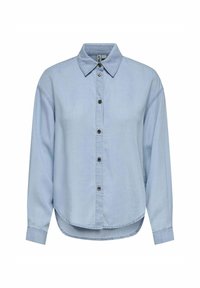 Užsagstoma palaidinė - light blue denim