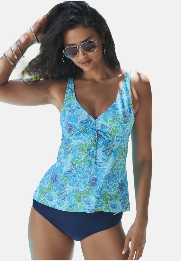 Bikini-Top - türkis bedruckt