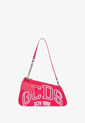 GCDS, LOGO EMBROIDERY COMMA NOTTE - Taška s příčným popruhem - pink