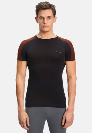 FALKE, FALKE T-SHIRT - T-Shirt print - black brown