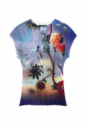 Desigual, SLEEVELESS PRINTED T-SHIRT - T-shirt con stampa - black