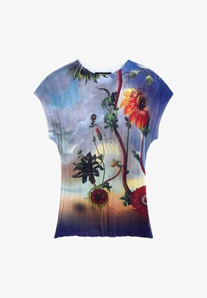 Desigual, SLEEVELESS PRINTED T-SHIRT - T-shirt con stampa - black