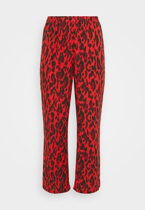 ONLY Carmakoma CARHARMONY LIFE WIDE PANTS  - Trousers - poppy red