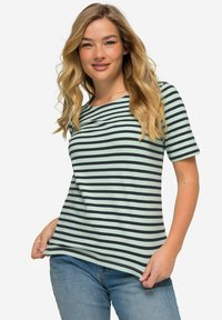 LAURASØN CLASSIC FIT - Triko s potiskem - deep mint