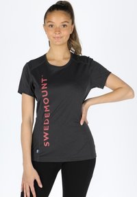Unselected, charcoal melange new pink