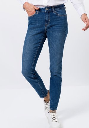 Jeans Skinny - mid blue stone wash