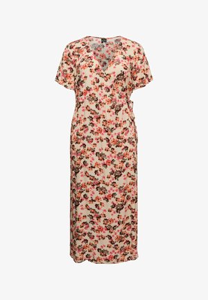 Vero Moda Curve, KLEID VMCJAMIE LANGES KLEID - Robe longue - warm sand