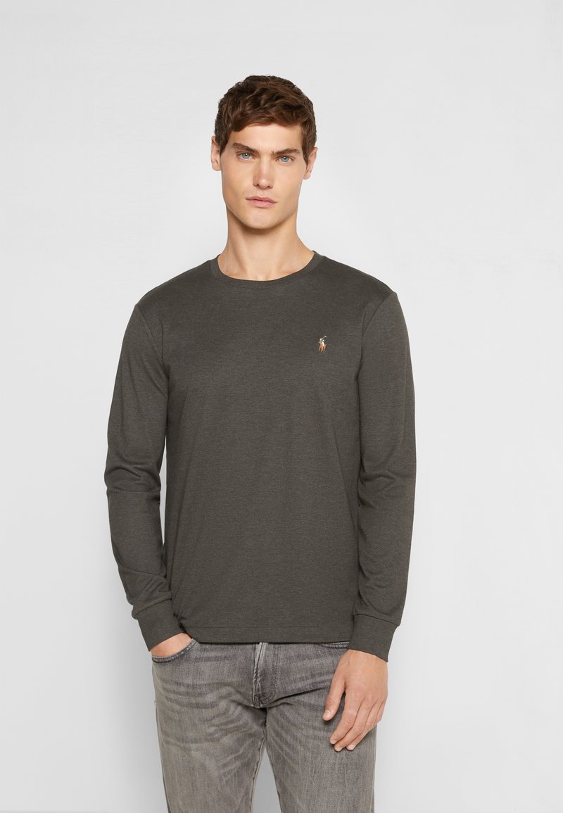 Polo Ralph Lauren LONG SLEEVE - Camisola de manga comprida - dark charcoal heather