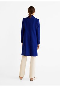 Mango Cappotto classico - neon blue