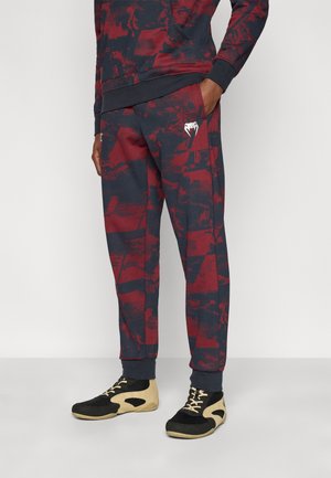 UFC ZENITH FIGHT WEEK MENS JOGGER  - Pantalones deportivos - navy blue/burgundy/silver-coloured