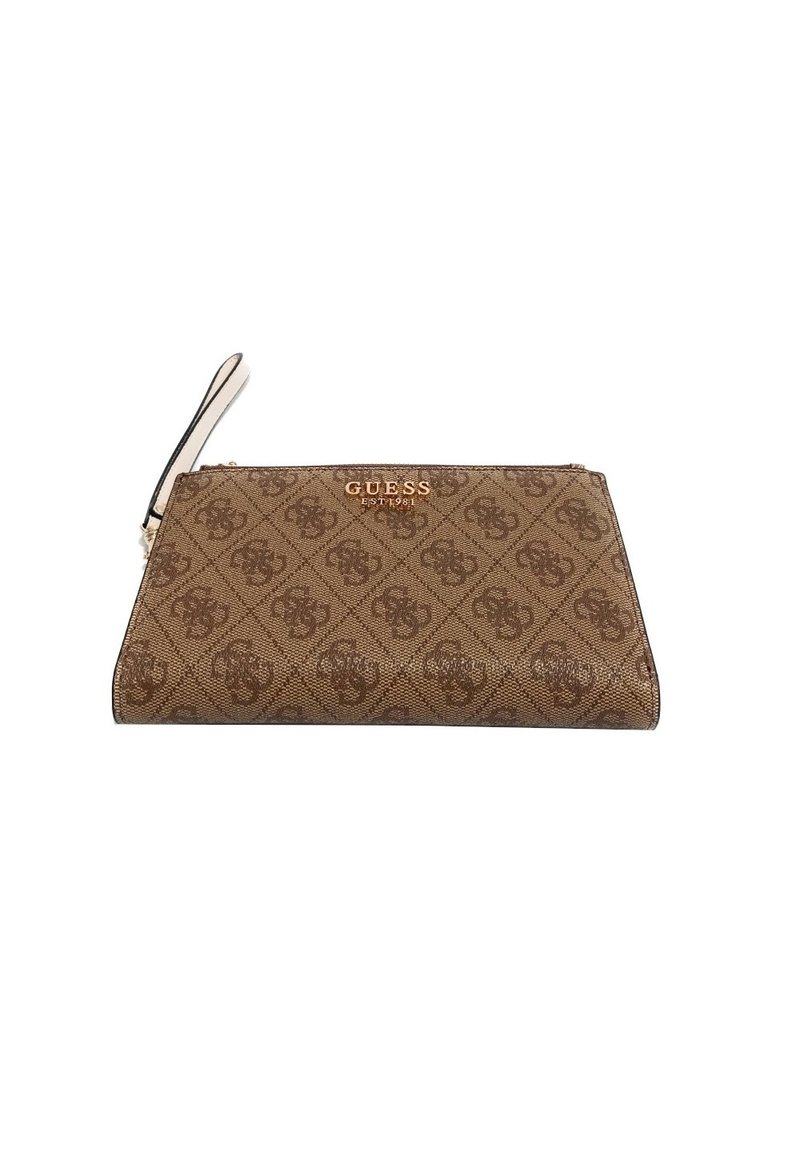 Guess ZADIE LOGO SLG ZIP AROUND Wallet marrone/brown Zalando.co.uk