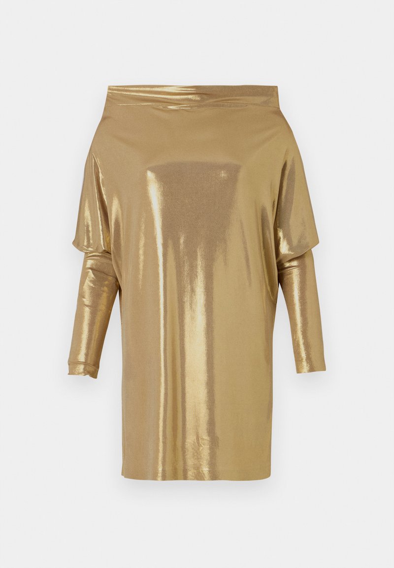 Norma Kamali Cocktailjurk goudkleurig