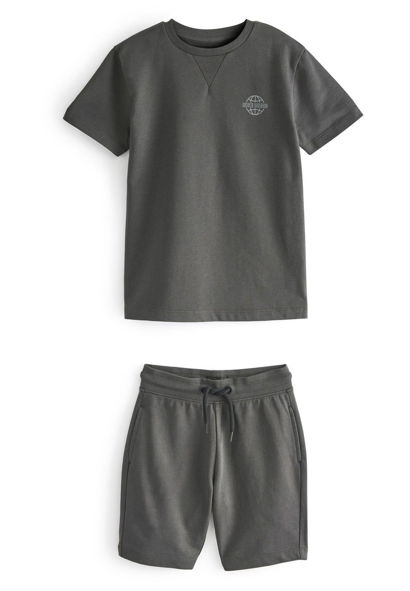 Next - T-SHIRT AND SHORTS 2 PIECE SET - Shorts - charcoal grey, Vergrößern