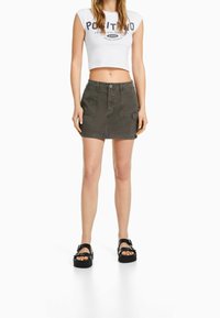 Bershka Gonna a campana - grey