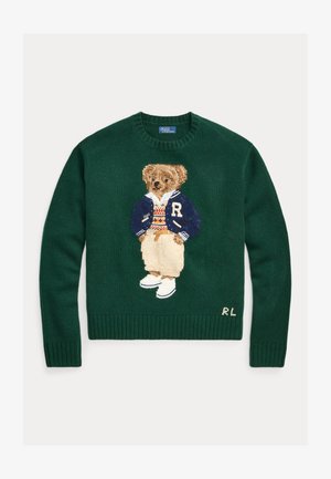 Polo Ralph Lauren POLO BEAR WOOL CASHMERE SWEATER - Jumper - moss agate