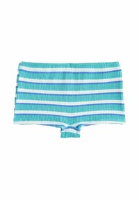 Ikke valgt, aqua blue white crinkle stripe