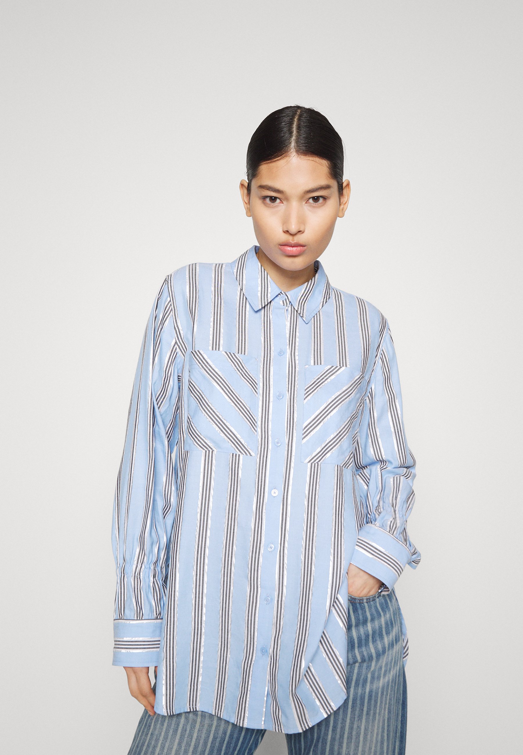 dkny striped shirt