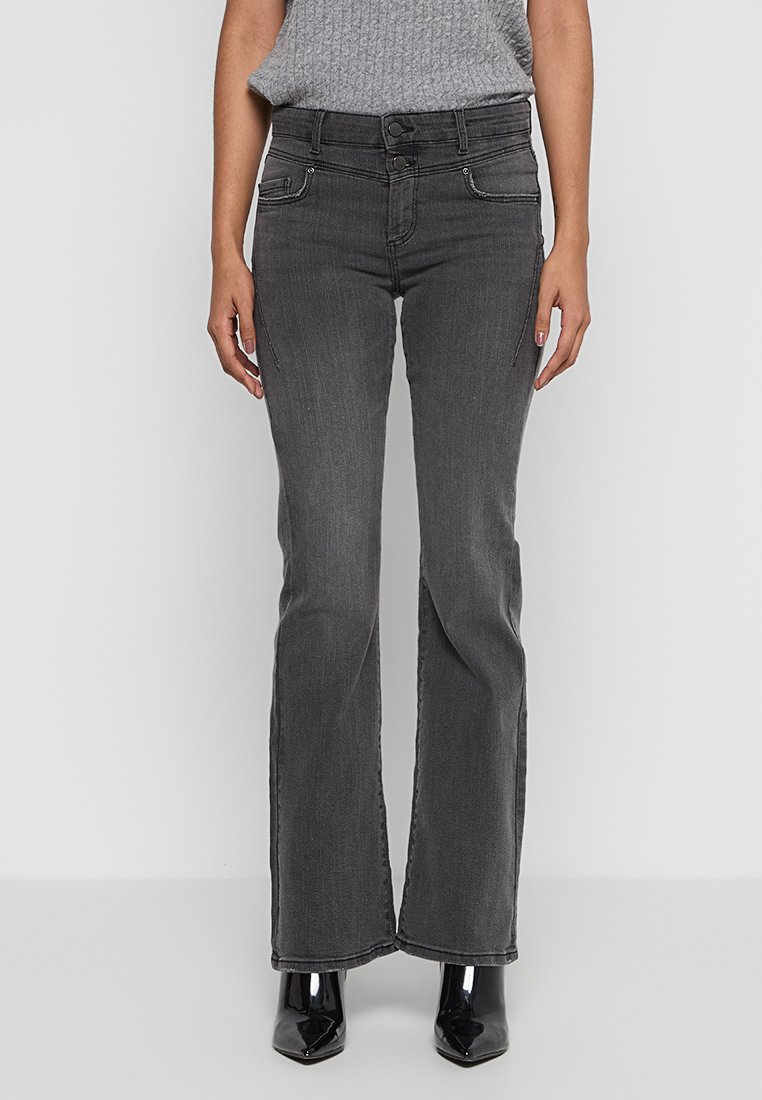 Only Flared Jeans donkergrijs