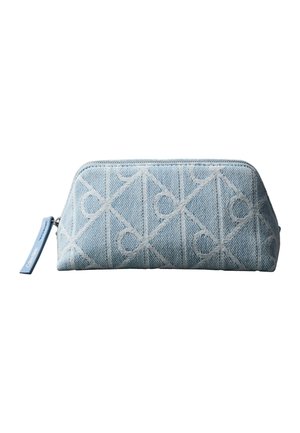 Calvin Klein EMBLEM BEAUTY CASE - Wash bag - denim blue denim