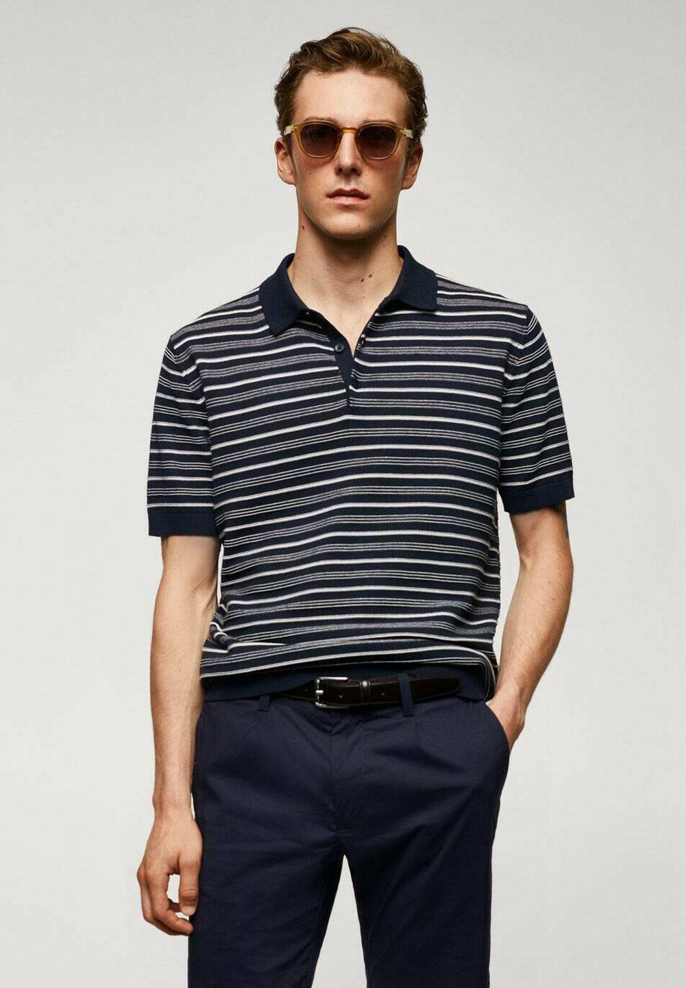 Robe Mango Casual Sportswear Bleu Marine - Taille UK 6, Manches 3/4 Avec Poches, Occasion Très Bon état