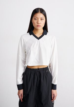 SPORTSWEAR - Long sleeved top - white/black