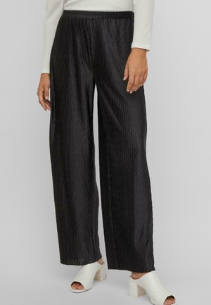 VIMIRRA WIDE HW - Spodnie materiałowe - black