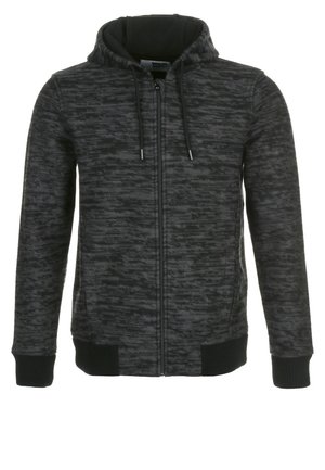 Strickjacke - mottled black