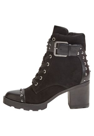 Lace-up ankle boots - black