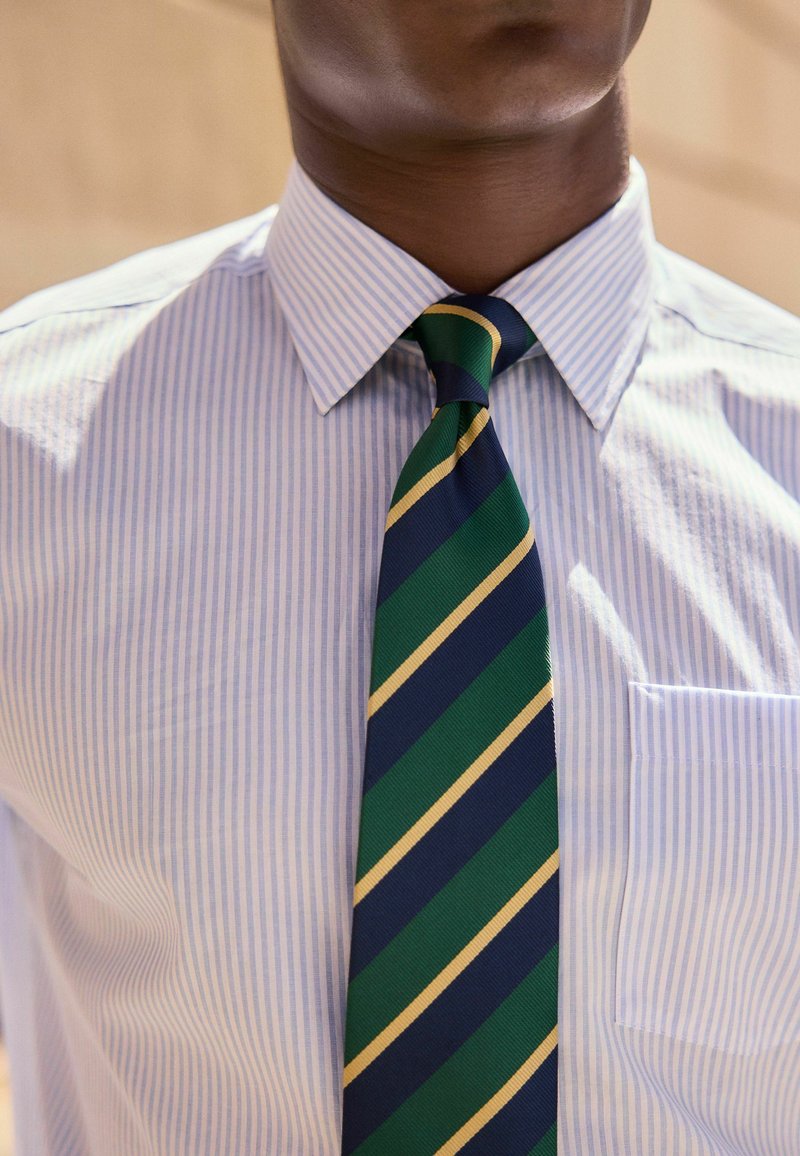 Next PATTERN - Cravate - green blue stripe
