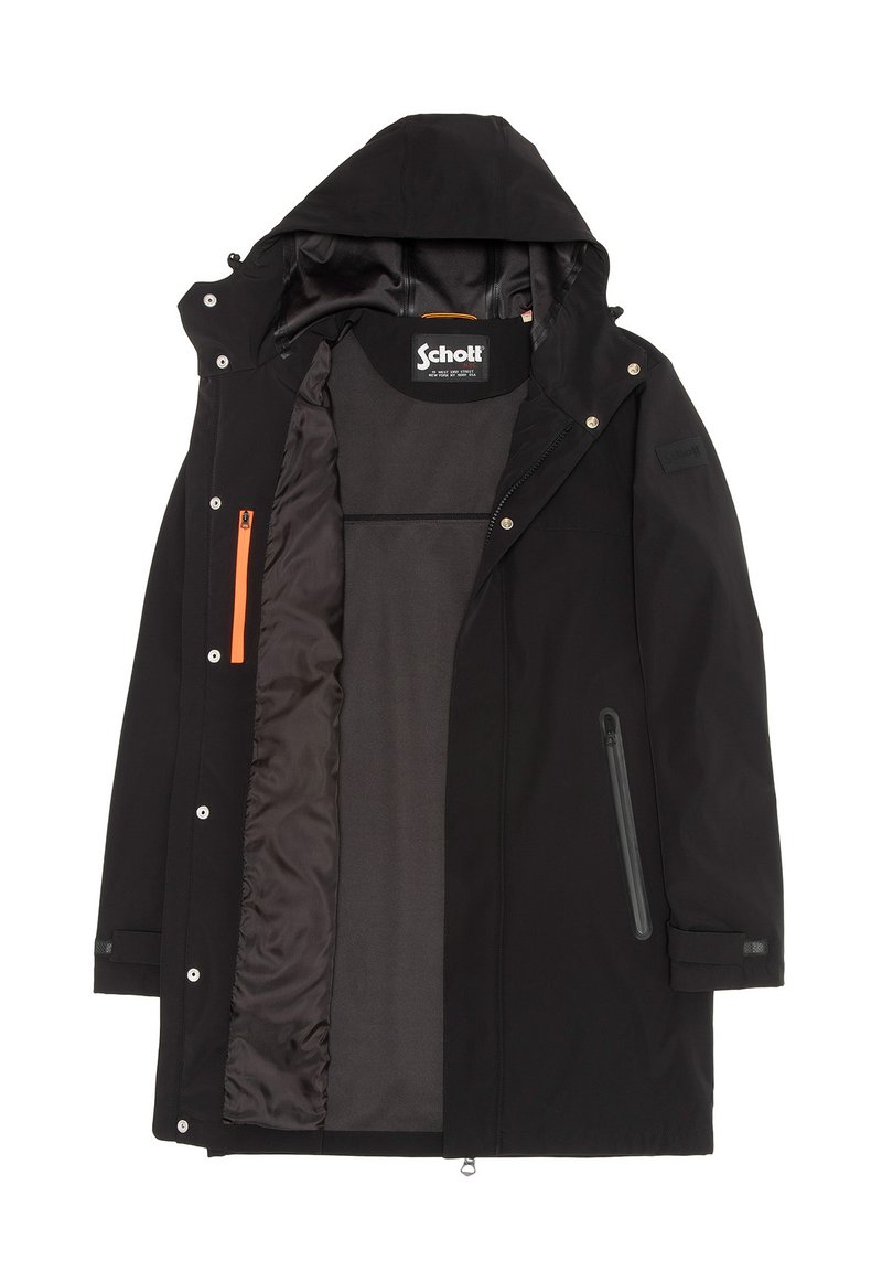 Hooded Parka Schott Rain Jacket Schott LONG URBAN HOODED - Main Image