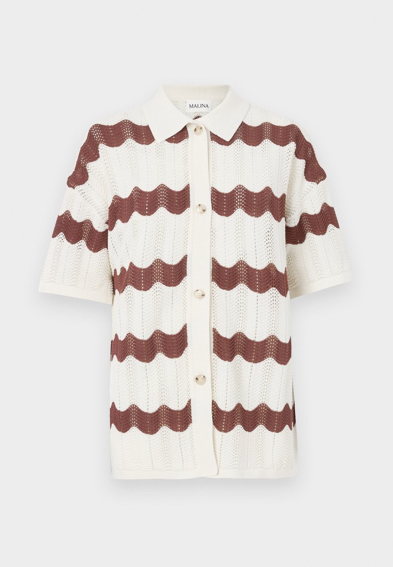 Malina Overhemdblouse bruin Malina Overhemdblouse bruin