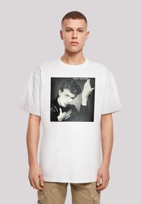 F4NT4STIC DAVID BOWIE ROCK MUSIC BAND HEROES ALBUM COVER - Print T-shirt - white