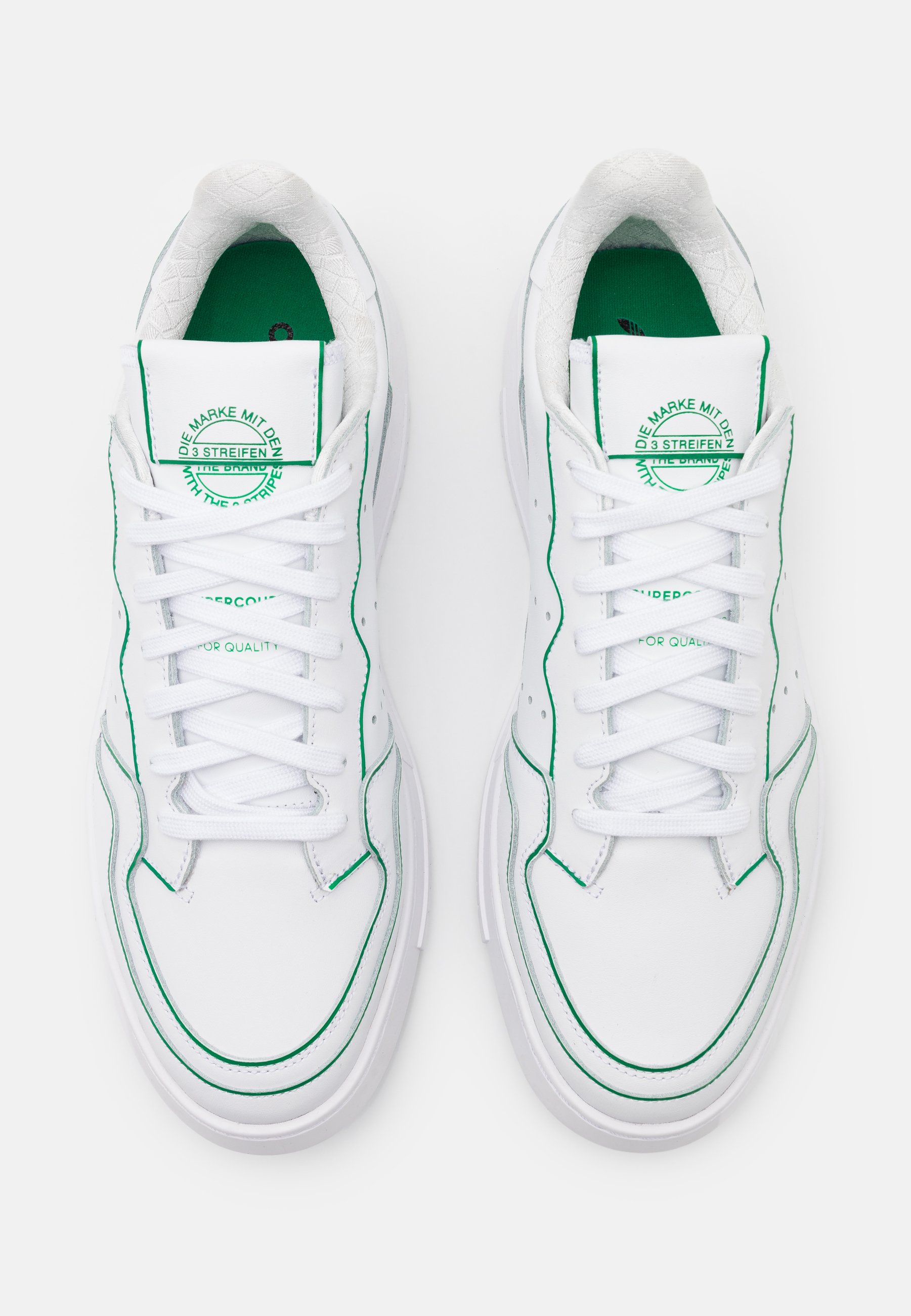adidas Originals SUPERCOURT UNISEX - Sneakers laag - footwear  white/green/wit - Zalando.nl