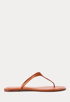 Polo Ralph Lauren POLO PLAY CALFSKIN THONG SANDAL - Sandále T-bar - tan
