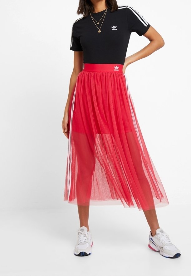 Flared Skirt Adidas Tulle Adidas Pink Mesh Skirt Adidas Originals
