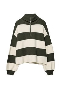 WITH ZIP - Strickpullover - green