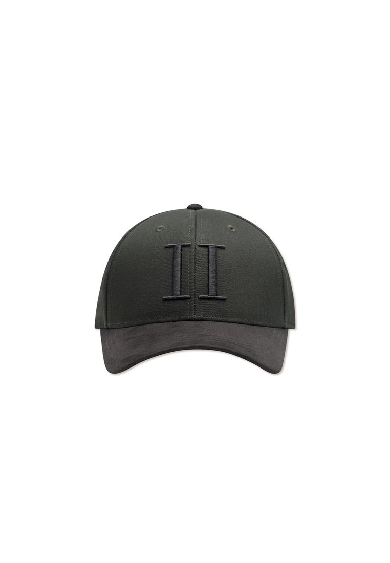 Dark green baseball cap with a black, stitched "II" logo on the front. Features a structured crown and curved visor.