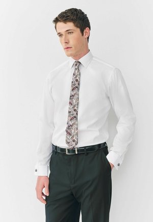 SET - Businesshemd - white rust orange floral