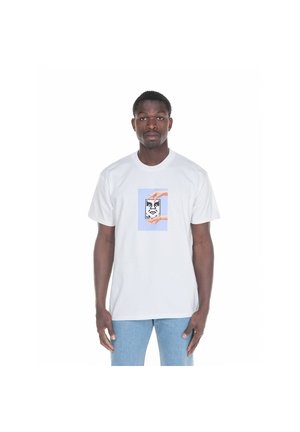 Print T-shirt - bianco