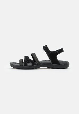 DIANA - Walking sandals - black/charcoal