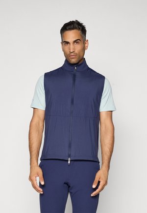 MIXED MEDIA VEST - Waistcoat - peacoat