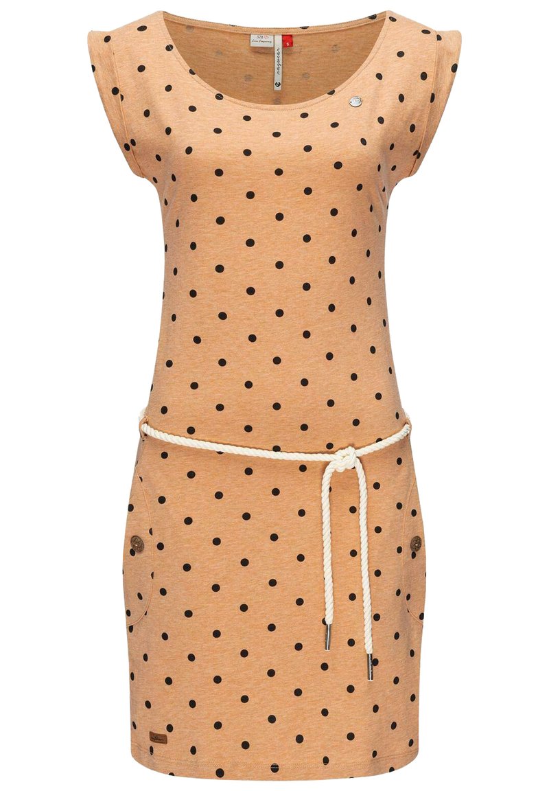 Ragwear - TAG DOTS - Jerseykleid - beige, Vergrößern