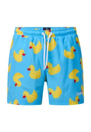 Blount & Pool, BEACH STRETCH SHORTS - Plavecké šortky - blue/yellow duck