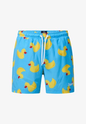 Blount & Pool, BEACH STRETCH SHORTS - Plavecké šortky - blue/yellow duck