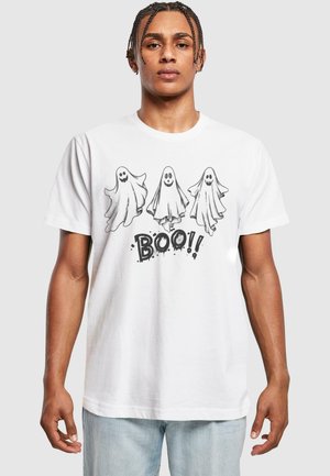 HALLOWEEN - BOO  - Print T-shirt - white